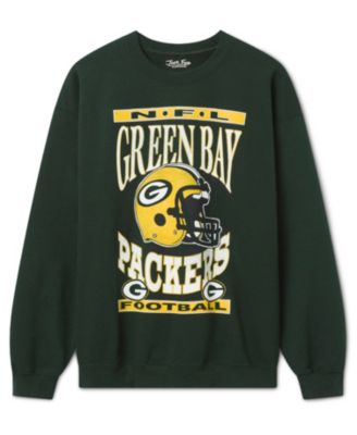  Unisex Green Bay Packers Helmet Flea Market Crew Fleece Sweatshirt