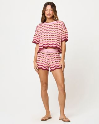 Sunchaser Scalloped Cover Up Shorts
