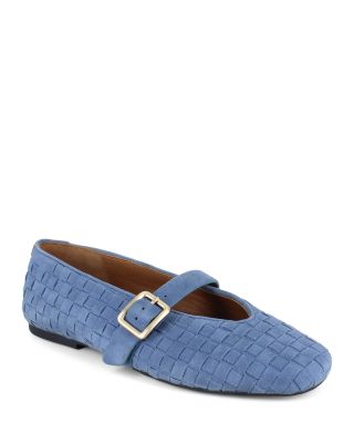 Women's Winifred Woven Suede Ballerina Flats