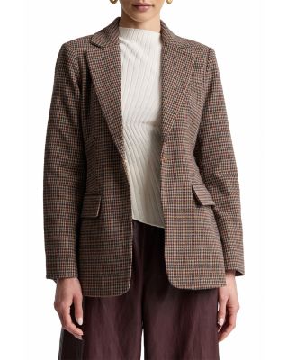 Houndstooth Belted Blazer - thumbnail 5