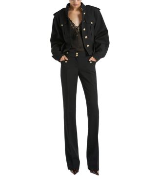 Pleated Wool Gabardine Trousers