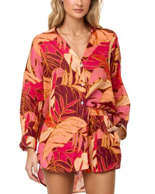 Rio Button Front Linen Cover Up Tunic & Rio Linen Cover Up Shorts