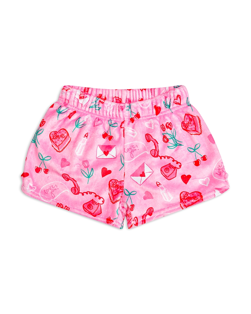 Iscream Girls' Love Doodles Plush Shorts - Little Kid, Big Kid