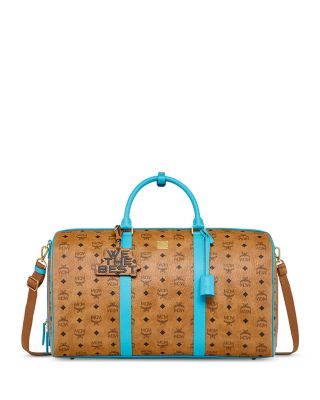 Collection MCM X WTB Allover Logo Large Weekender Bag