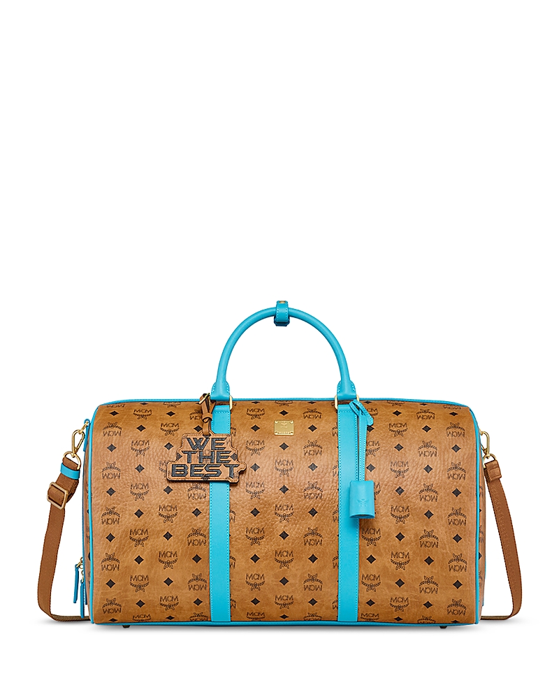 Mcm Collection Mcm X Wtb Allover Logo Large Weekender Bag