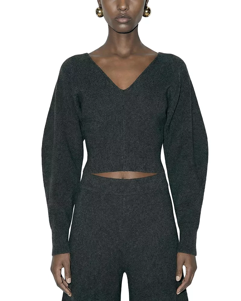 Ronny Kobo Krystal V Neck Sweater