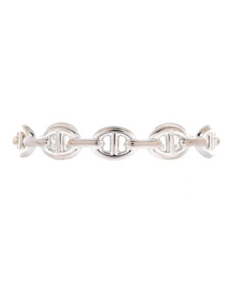 Medium Chaine d'Ancre Enchainee Cuff Bracelet Sterling Silver