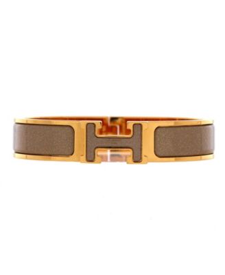 Narrow Clic Clac H Bracelet Glitter Enamel