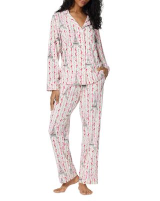 Bedhead Pajamas Minuet Toile Long Sleeve Classic Stretch Jersey Pajama Set - Exclusive
