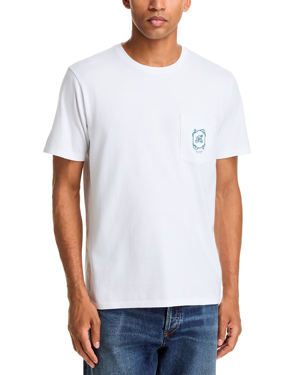 rag & bone x Bloom Logo Pocket Cotton T-Shirt