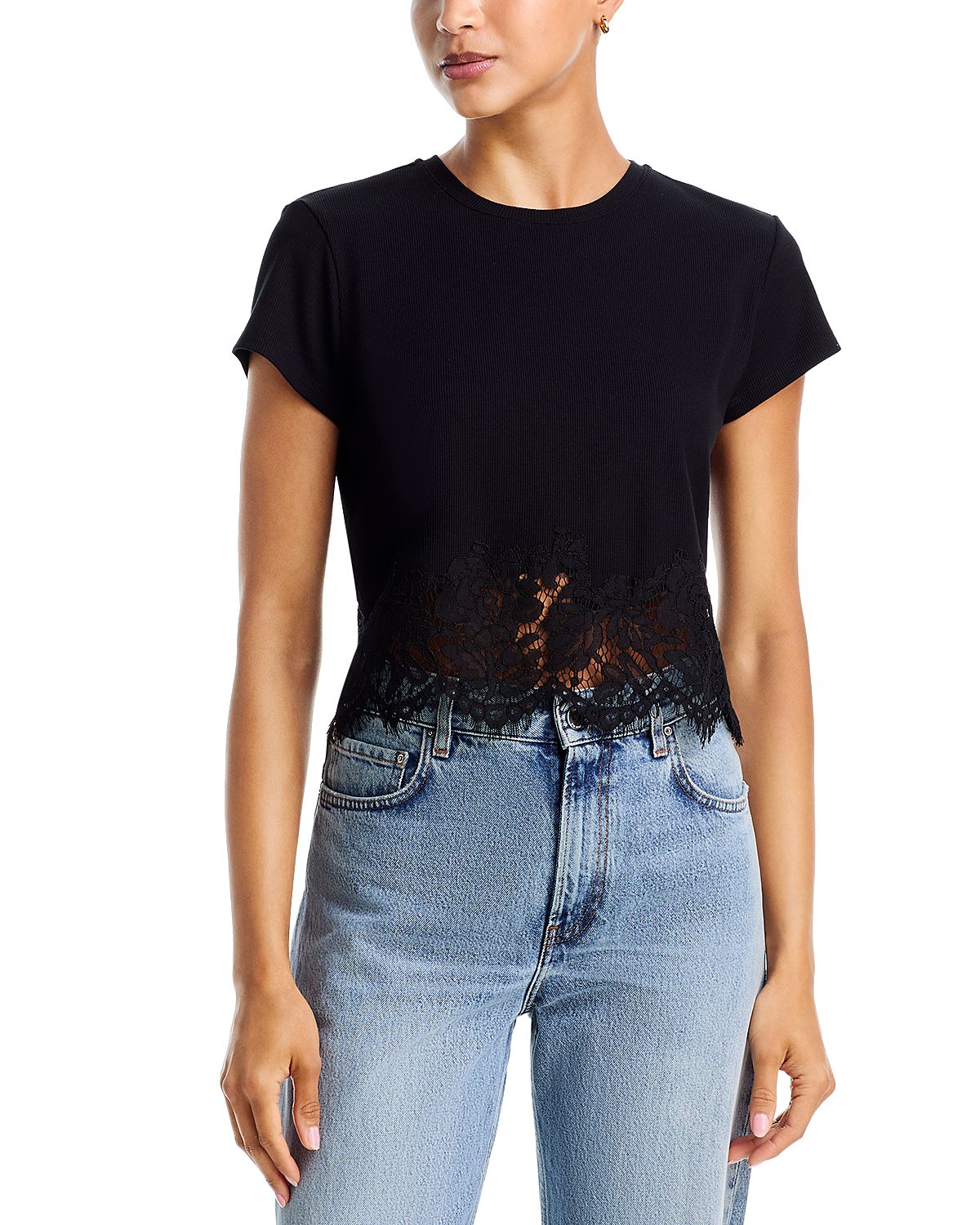 Generation Love Paige Rib Lace Combo Tee