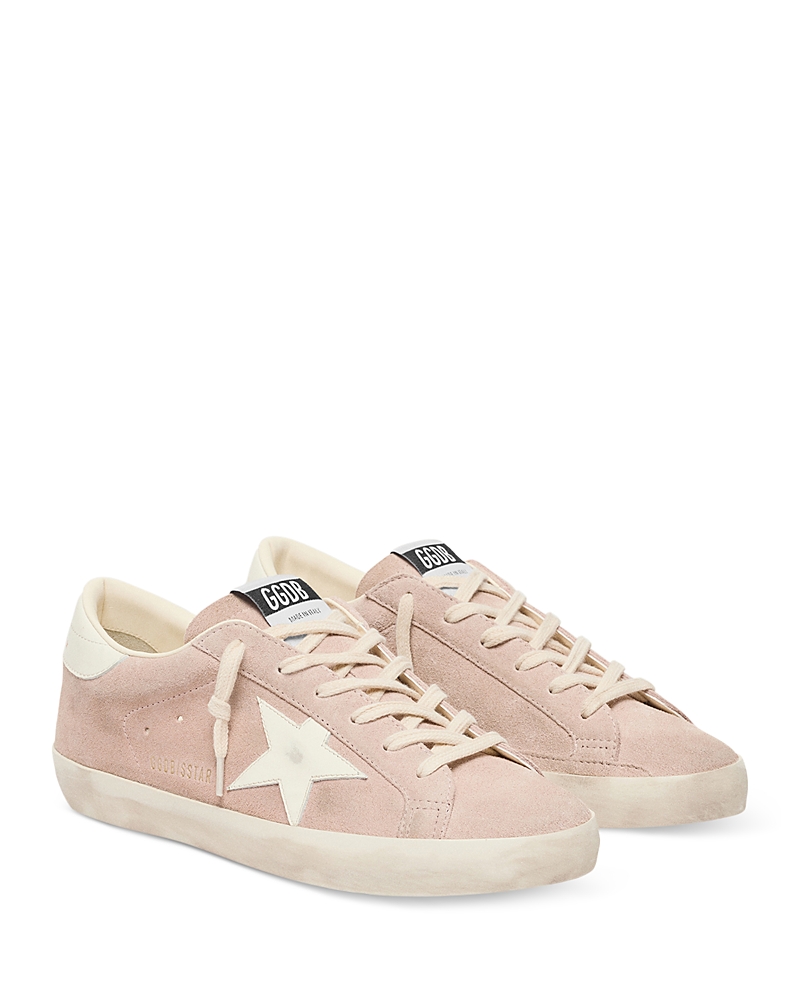 Golden Goose Women's Super Star Suede Lace Up Sneakers