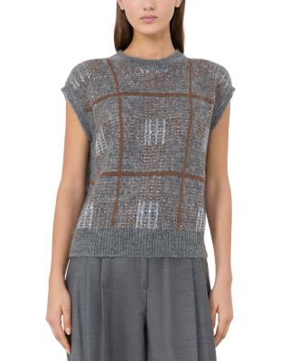 Sequined Sweater Vest