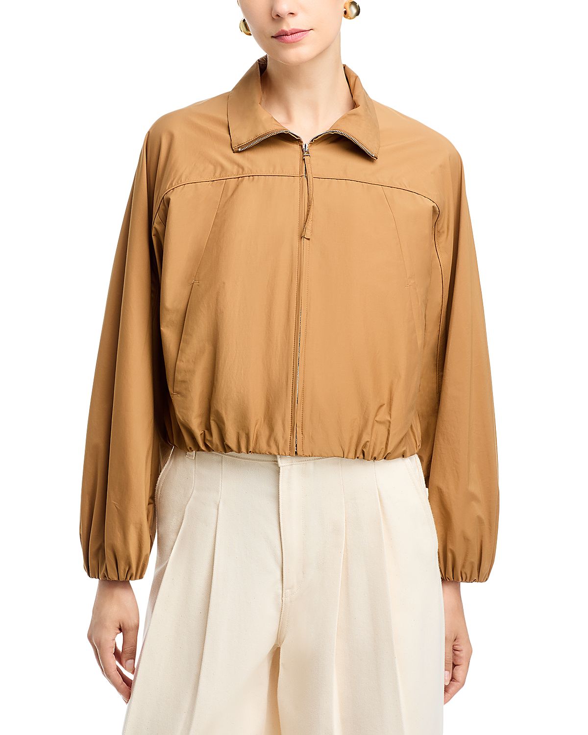 Theory Spread Collar Zip Front Jacket