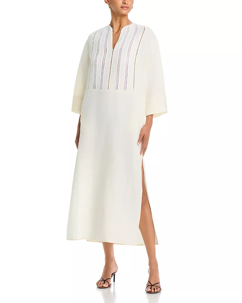 Fabiana Filippi Embroidered Midi Shift Dress