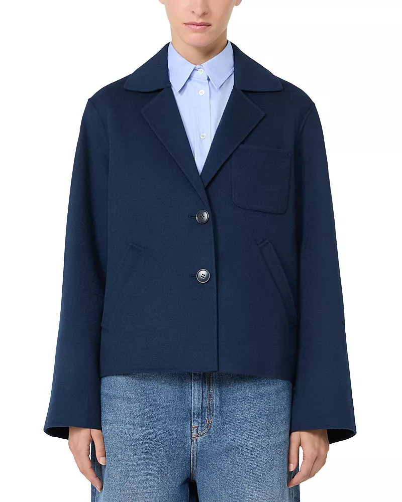 Weekend Max Mara Wkdpelota Wool Blend Collared Sweater