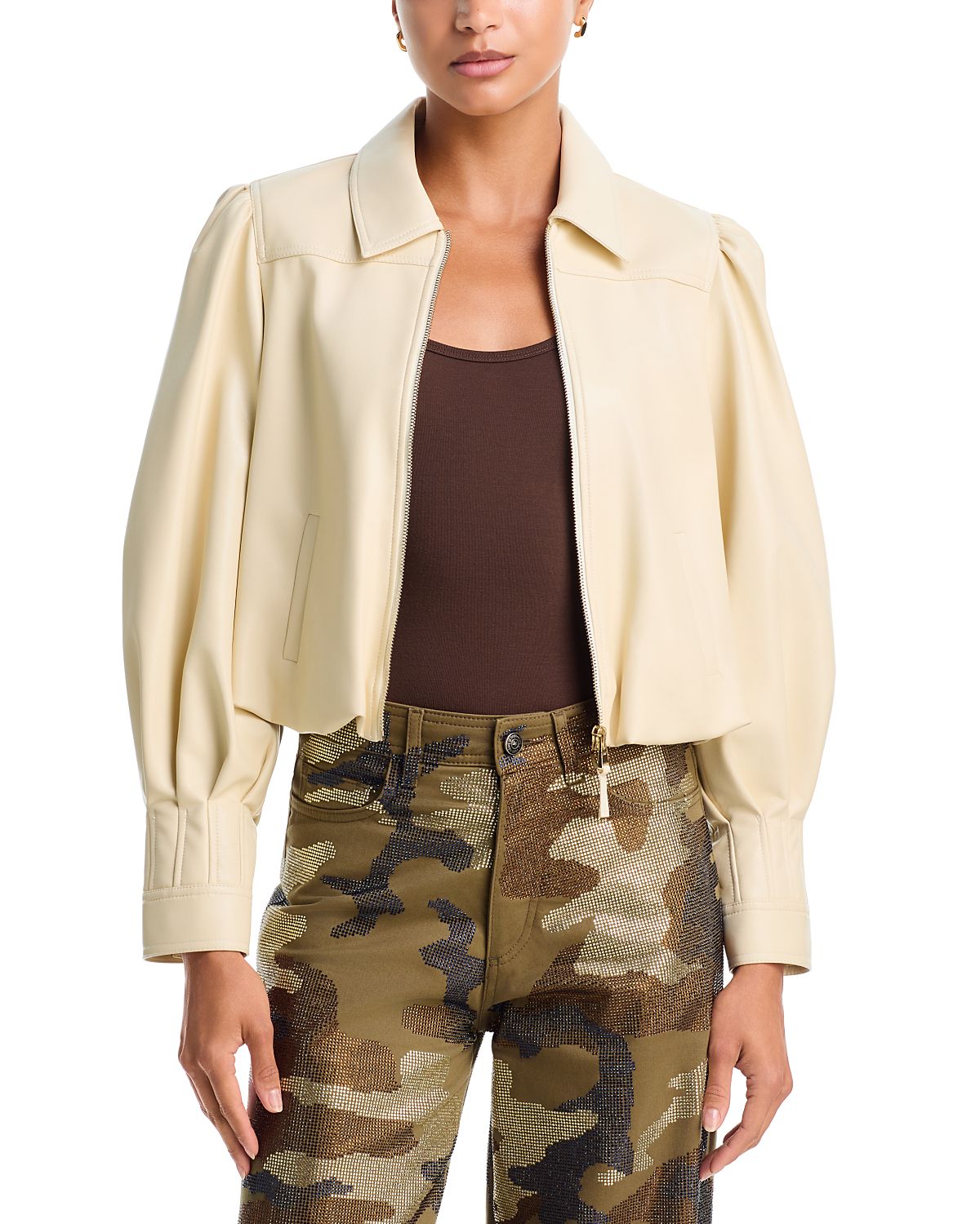 Cinq a Sept Estella Faux Leather Jacket