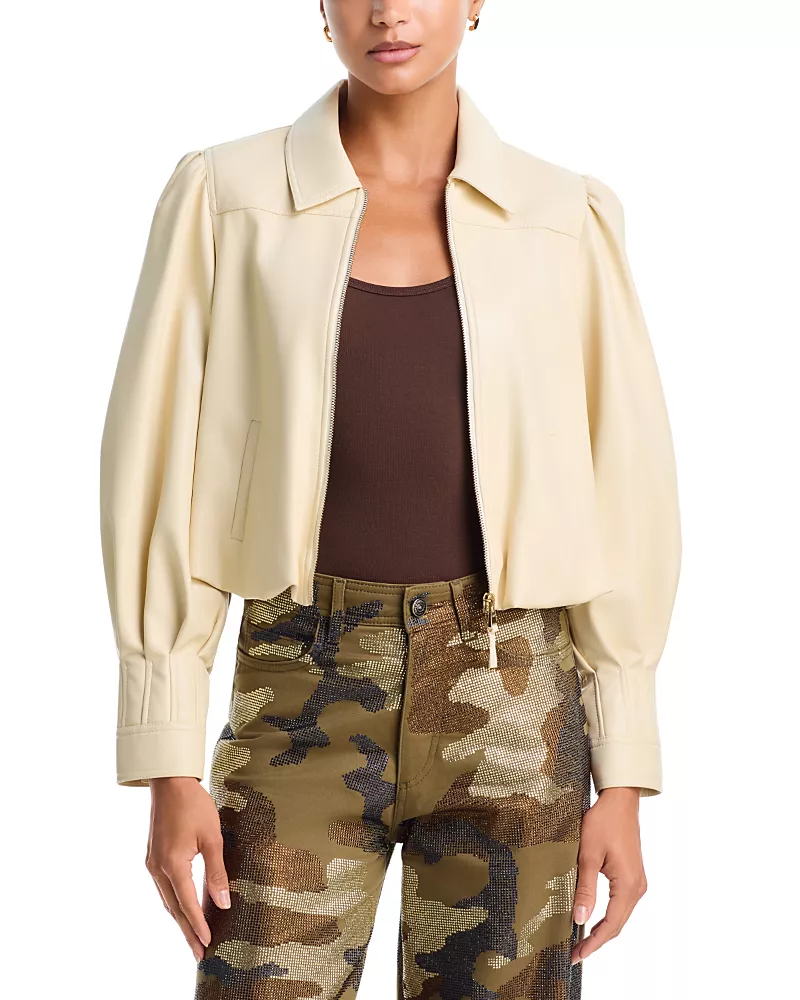 Cinq a Sept Estella Faux Leather Jacket