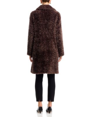 Curly Faux Fur Coat - thumbnail 4