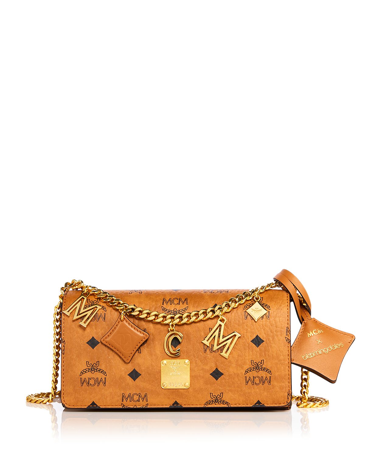 Mcm Aren Mini Visetos Canvas Crossbody
