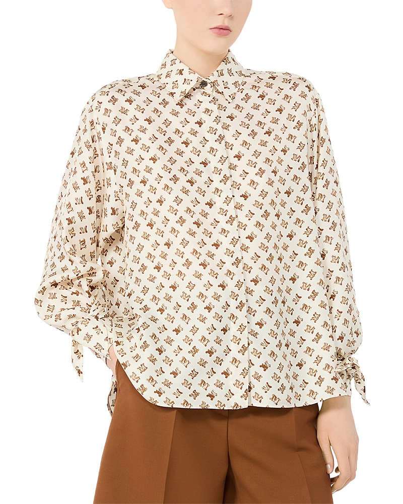 Max Mara Mxmobice Printed Silk Shirt