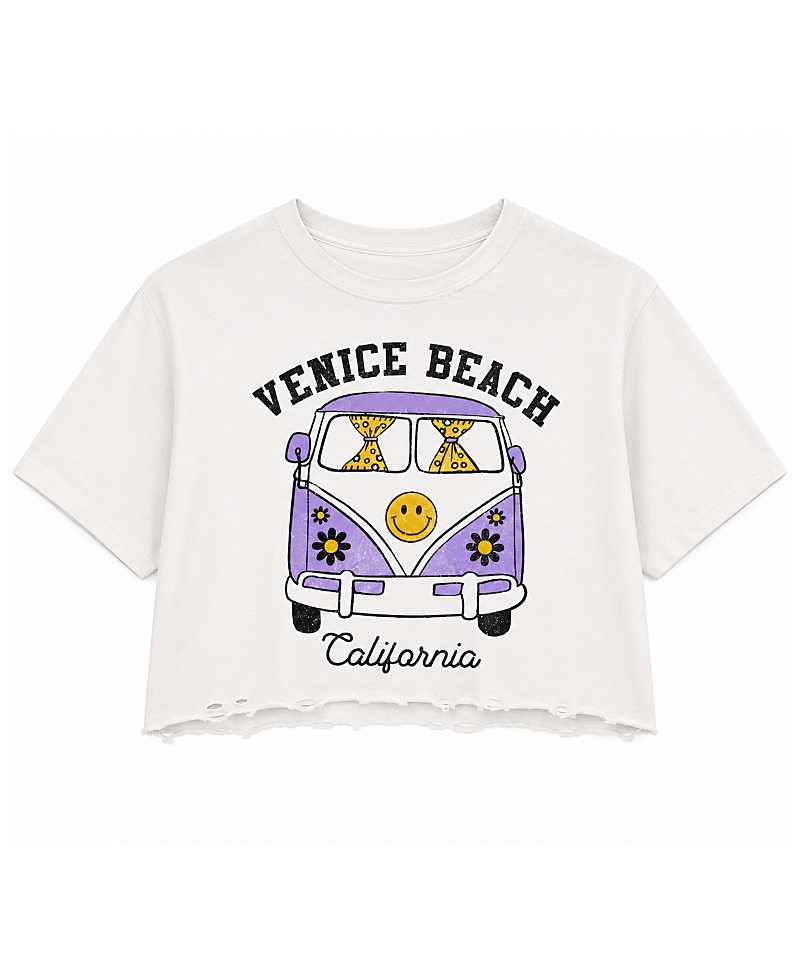 Prince Peter Collection Girls' Venice Beach Bus Oversized Crop Top - Big Kid