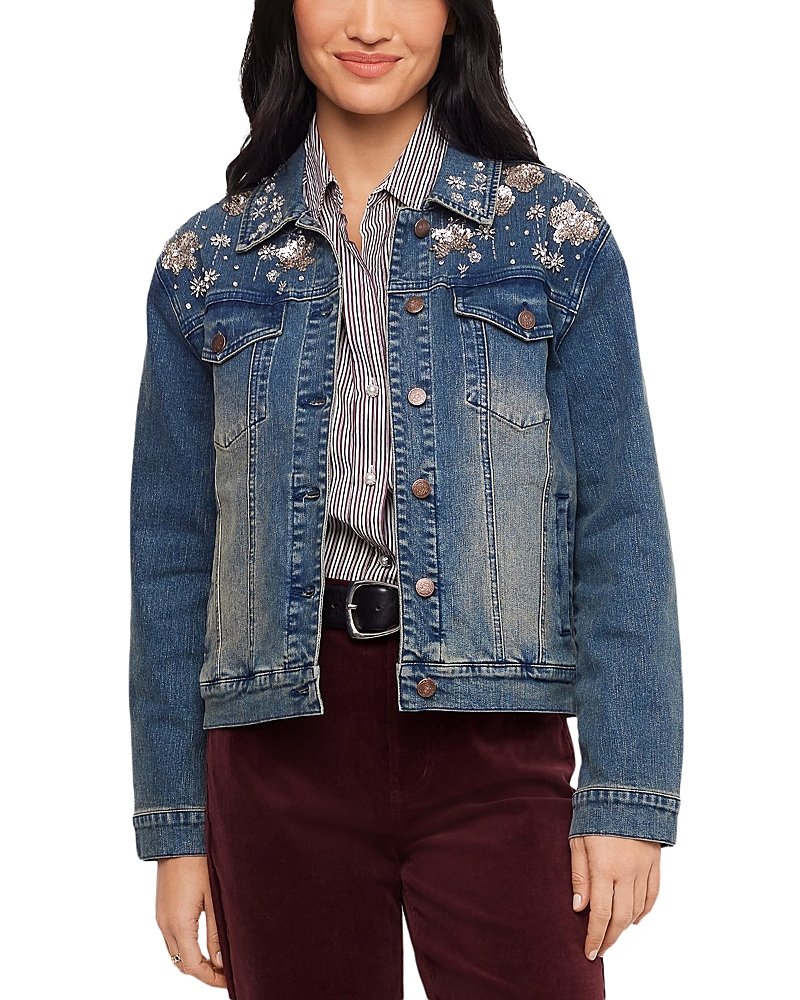 Karen Kane Embellished Denim Jacket