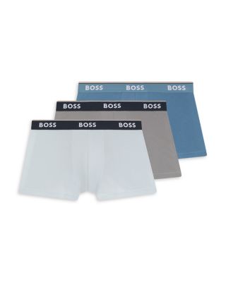 Cotton Blend Logo Trunks, Pack of 3