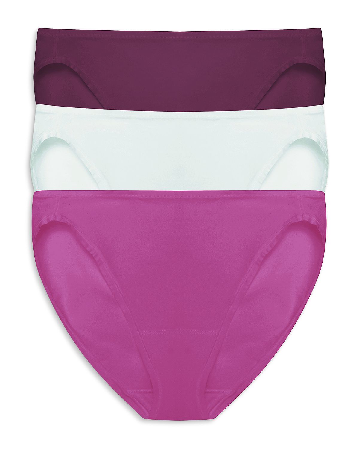 Natori Bliss Bare Cotton Bikini, Pack of 3