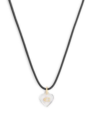 Signature C Heart Pendant Necklace, 16"