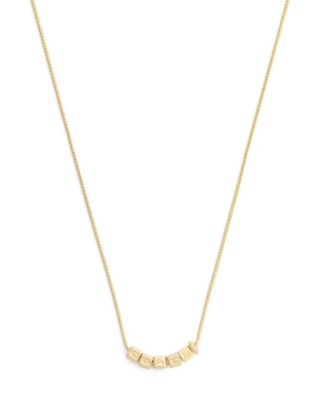 Signature COACH Cube Necklace, 16-18"