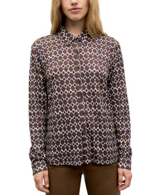 Babs Print Button Front Shirt