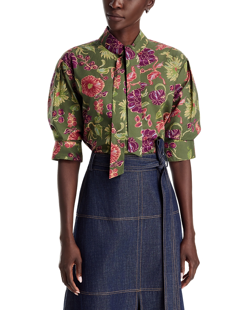 Tanya Taylor Anna Tie Neck Top