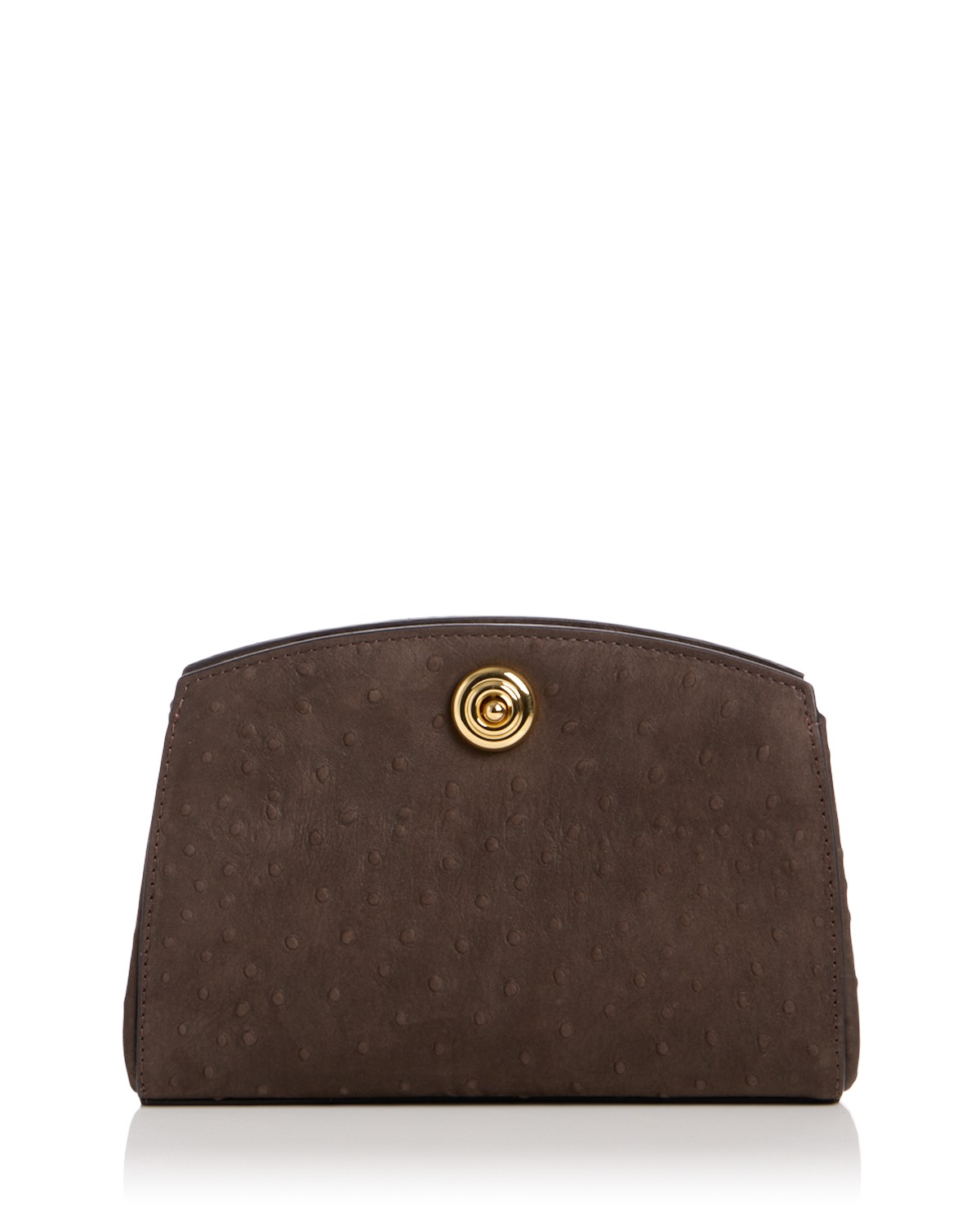 Pushlock Suede Clutch
