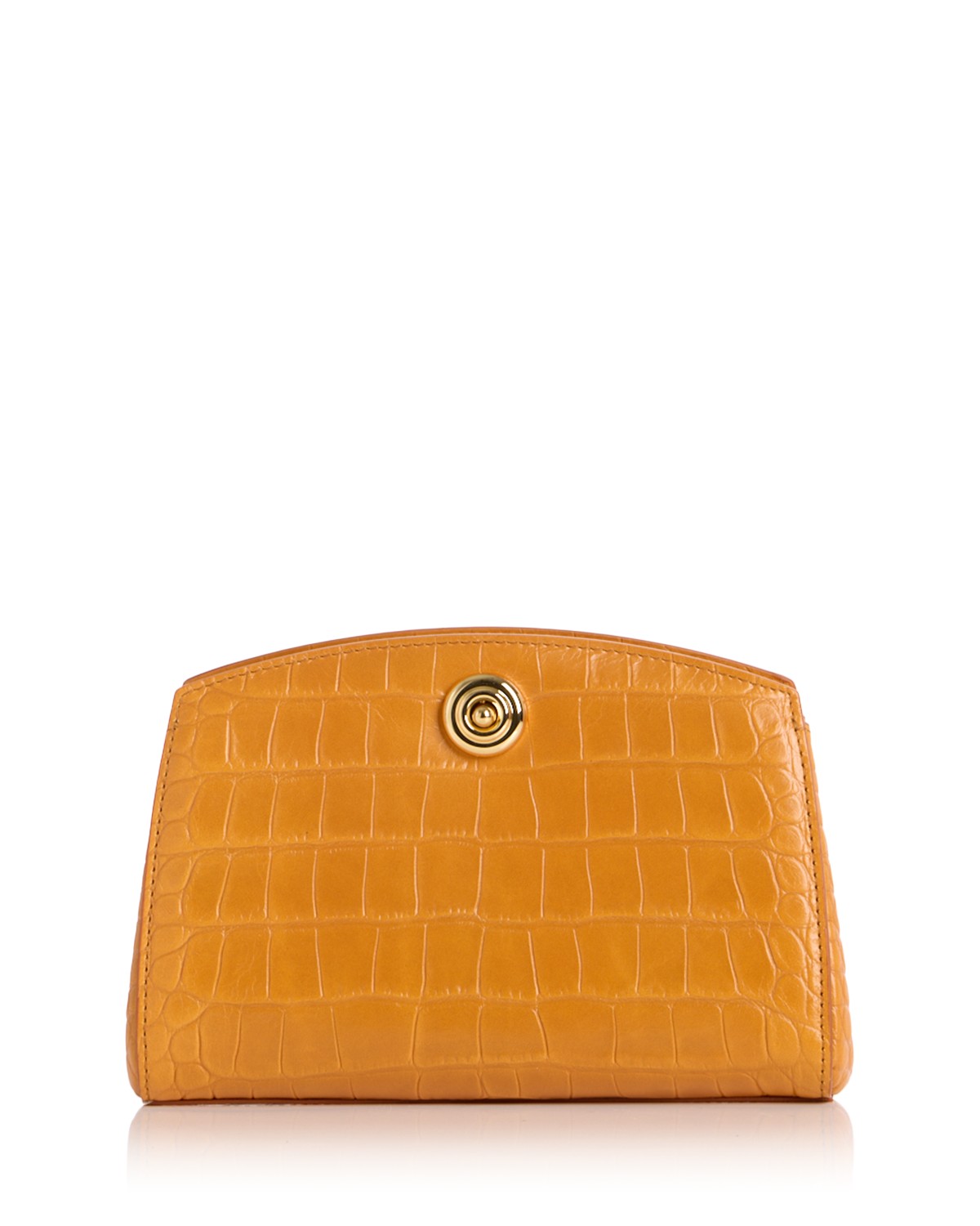 Pushlock Leather Clutch