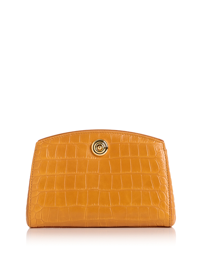 Liffner Pushlock Leather Clutch
