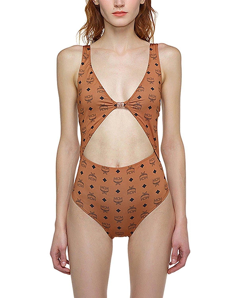 Mcm Monogram Print Swimsuit