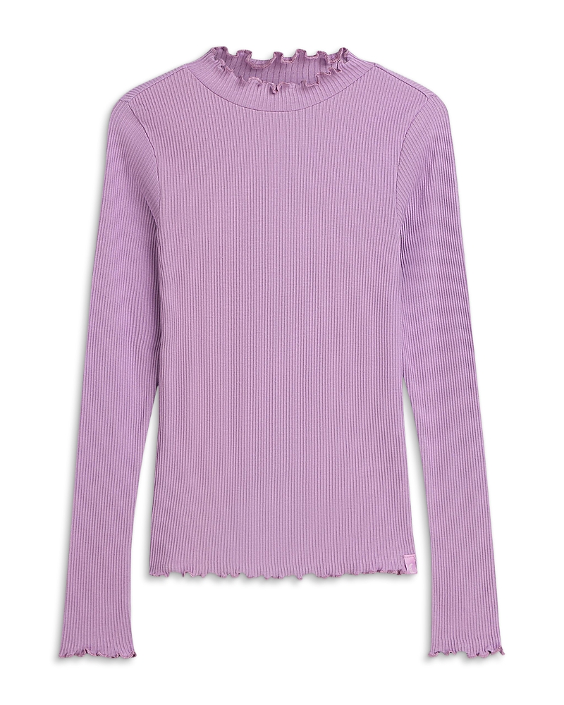 Scotch & Soda Girls' Ribbed Slim Fit Long Sleeve Tee - Little Kid, Big Kid