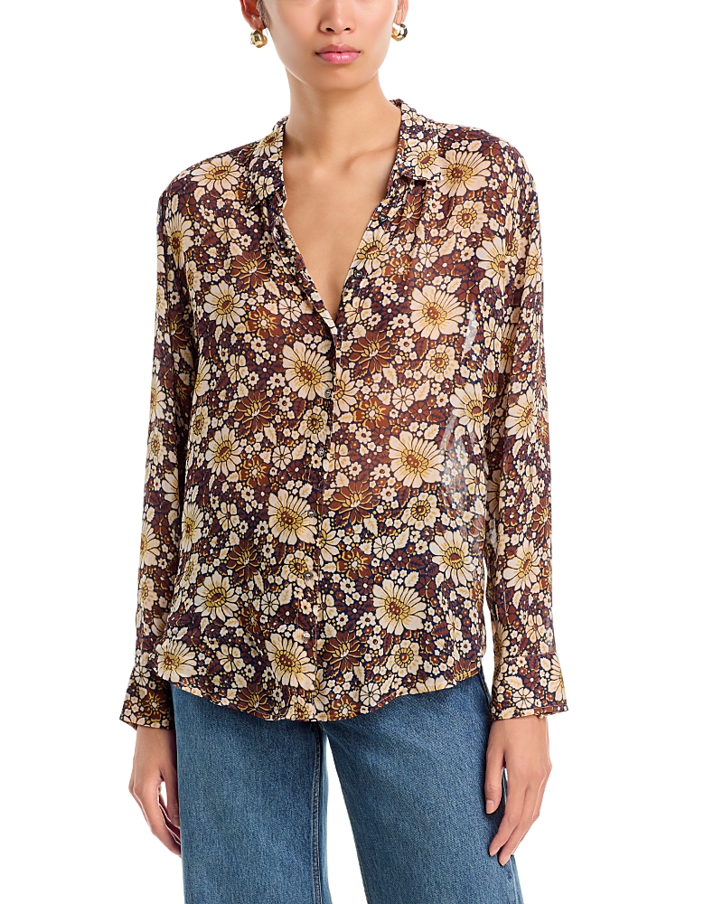 Xirena Beau Printed Button Front Shirt