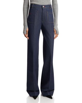Alina 34" Patch Pocket Jeans in Indigo Rinse