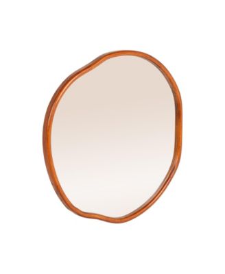  Organic Wall Mirror with Wood Frame