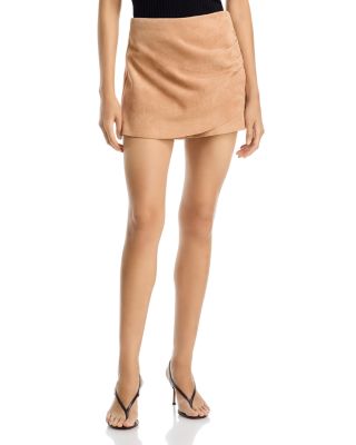 Faux Suede Skort - Exclusive