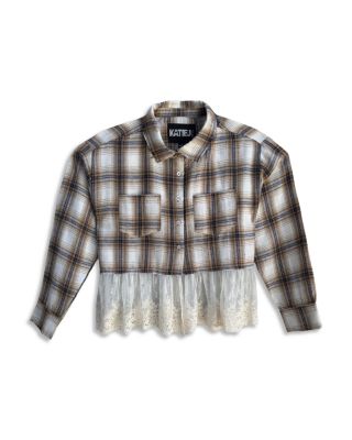 Girls' Tween Bree Plaid Top - Big Kid