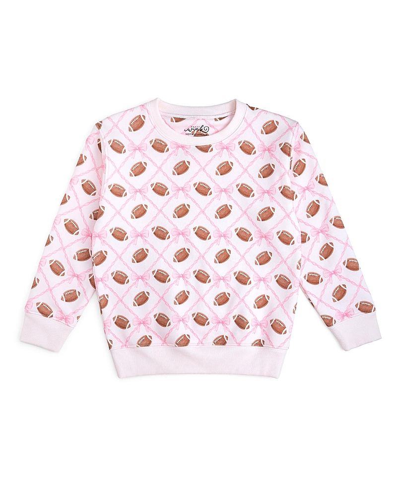 Sweet Wink Girls' Football Trellis Sweatshirt - Baby, Little Kid