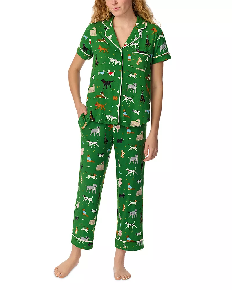 kate spade new york Brushed Jersey Short Sleeve Pajama Set