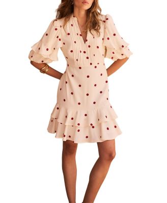  Women's Polka Dot Mini Dress