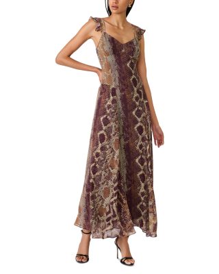 Estela Ruffled Strap Maxi Dress