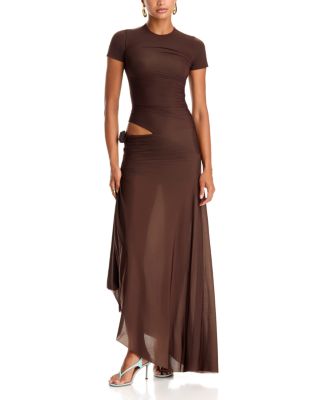 Celeste Ruched Cutout Dress