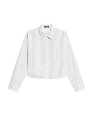 Striped Button Front Shirt