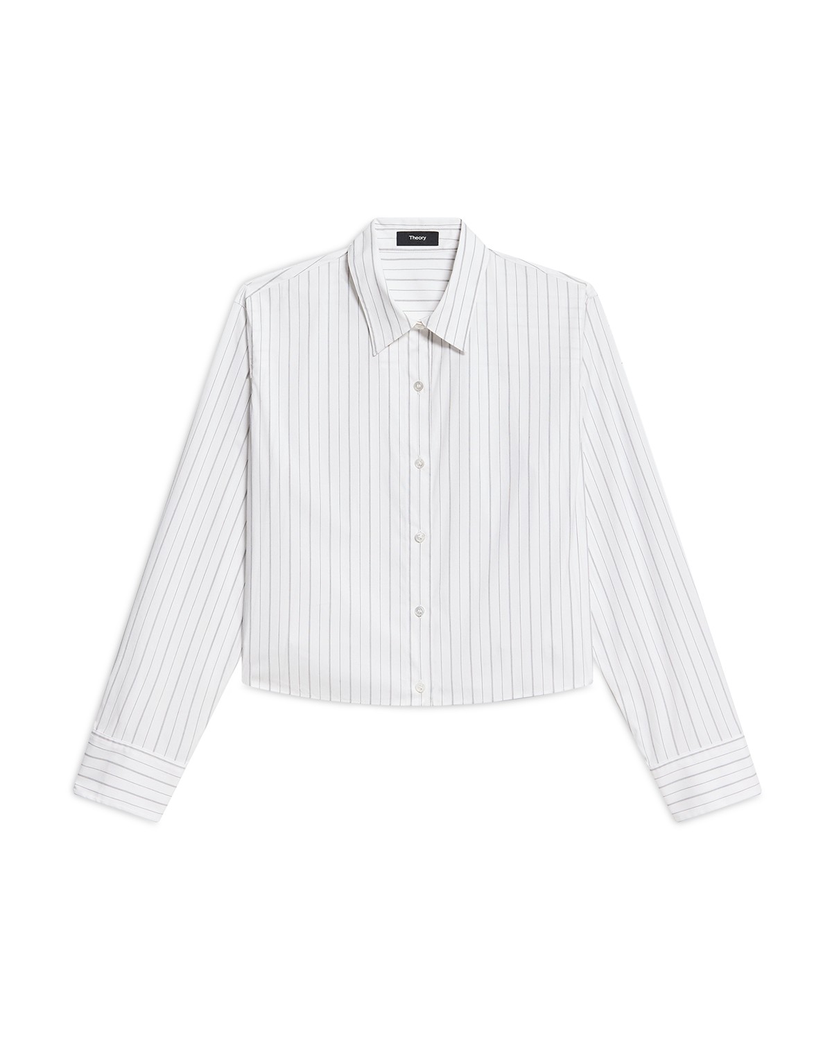 Theory Striped Button Front Shirt